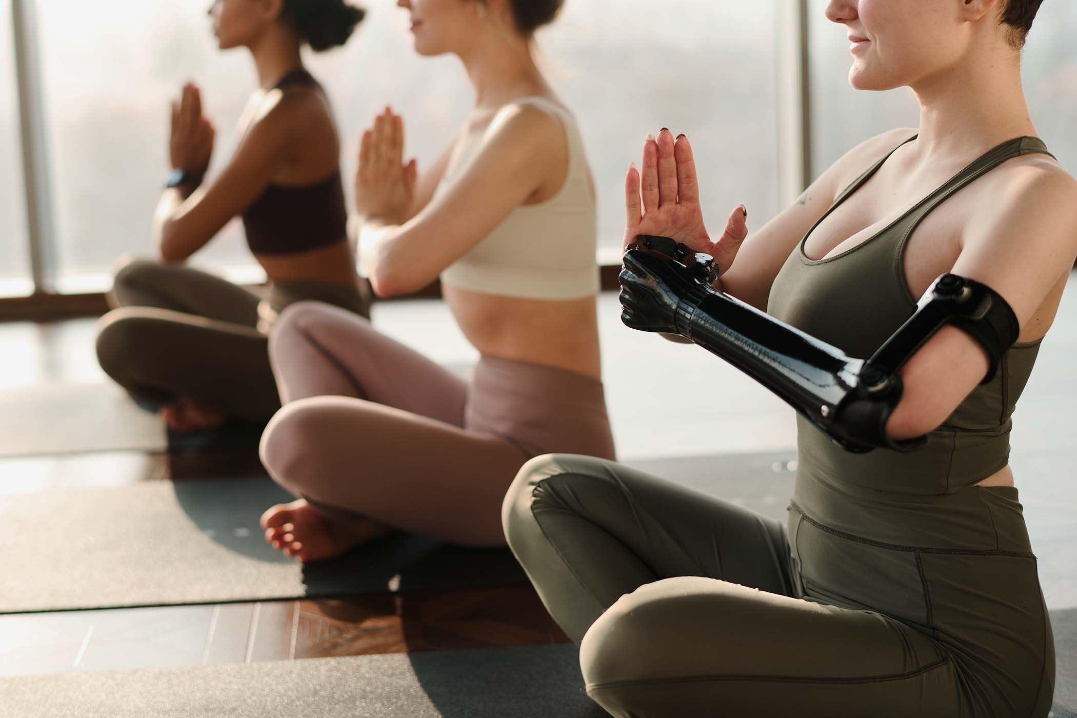 young women doing yoga in T34CH8S.jpg